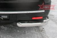 Защита заднего бампера "уголки" d76/60 двойные для Cadillac Escalade (2007 -) CDES.76.0609