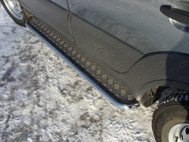 Пороги с площадкой 42,4 мм для Chevrolet Niva (2009 -) CHEVNIV12-03