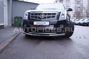 Защита переднего бампера "труба" d76/42 двойная для Cadillac SRX (2011 -) CSRX.48.1355