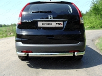 Защита задняя (овальная короткая) 75х42 мм для Honda CR-V (2012 -) HONCRV13-15