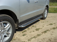 Пороги с площадкой 42,4 мм для Hyundai Santa Fe (2010 -) HYUNSF10-03
