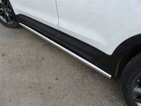 Пороги труба 60,3 мм для Hyundai Santa Fe (2012 -) HYUNSF12-05