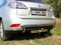 Защита задняя (центральная) 60,3мм для Lexus RX350 (2009 -) LEXRX350-03