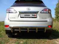 Защита задняя (центральная) 60,3/42,4мм для Lexus RX350 (2009 -) LEXRX350-04