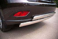 Защита заднего бампера d75x42/75x42 овалы для Lexus RX350(270,450) (2012 -) LRXZ-000414-2012