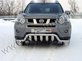 Защита передняя нижняя 60,3/75 мм для Nissan X-Trail (2011 -) NISXTR11-09