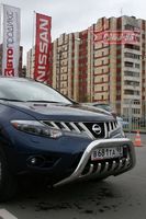 Решётка передняя мини d76 с нижней защитой для Nissan Murano (2008 -) NMUR.57.0825