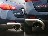 Защита задняя "уголки" d60 для Nissan Murano (2008 -) NMUR.76.0833