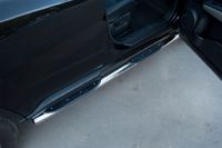 Пороги труба d76 с накладками (вариант 3) для Nissan X-Trail (2011 -) NXT-0100973
