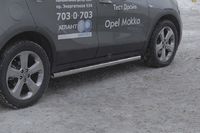 Пороги "труба" d60 для Opel Mokka (2012 -) OMOK.80.1660