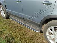 Пороги с площадкой 42,4 мм для Opel Antara (2012 -) OPANT12-03