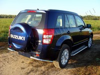 Защита задняя (уголки) 60,3 мм для Suzuki Grand Vitara 5D (2012 -) SUZGV5D12-07