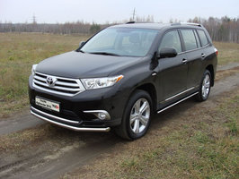 Защита передняя нижняя 60,3 мм для Toyota Highlander (2010 -) TOYHIGHL10-01