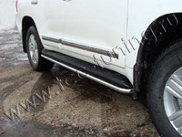 Защита порогов 42,4 мм для Toyota Land Cruiser 200 (2012 -) TOYLC20012-03