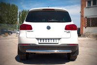 Защита заднего бампера d76 (дуга) для Volkswagen Tiguan (Sport&Style, Trend&Fun) (2011 -) VGZ-000986