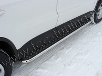 Пороги с площадкой 42,4 мм для Volkswagen Tiguan (2011 -) VWTIG11-02