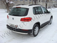 Защита задняя (центральная) 60,3 мм для Volkswagen Tiguan (2011 -) VWTIG11-06